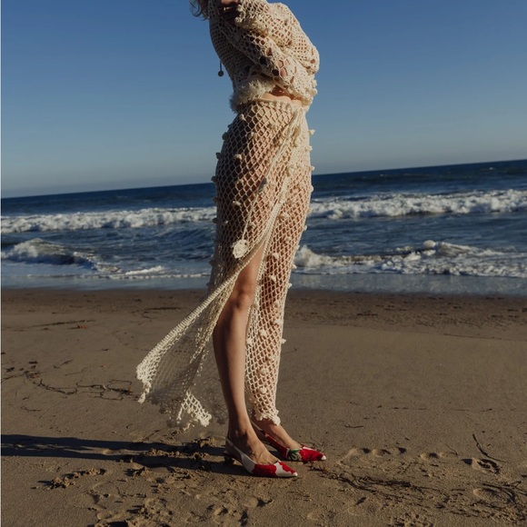 Andreeva metallic handmade crochet skirt - Picture 5 of 7